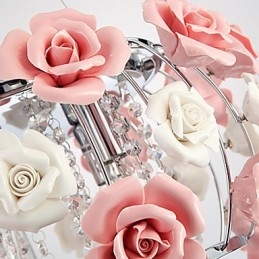 Unterputzleuchte aus galvanisiertem Metall mit Country-Kristall