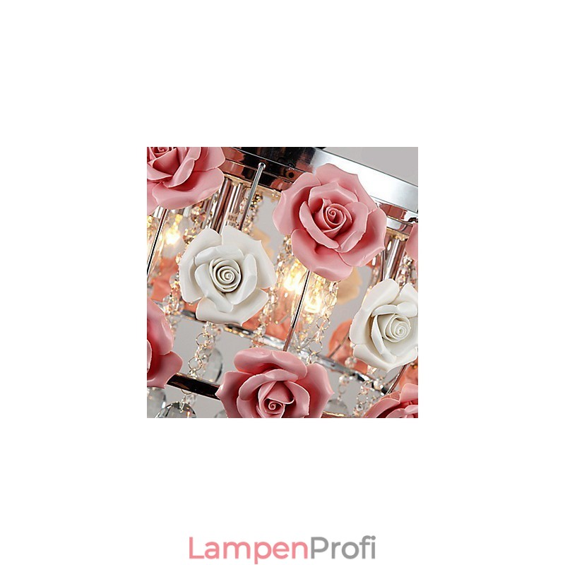 Unterputzleuchte aus galvanisiertem Metall mit Country-Kristall