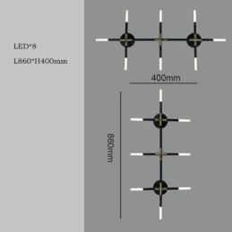 Wandleuchte Spleißen Warmweiß Kreative Wandleuchte DIY Kombination Lampe