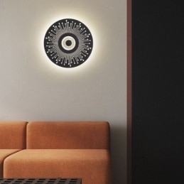 Wandleuchte Nordic Vollkupfer Hohle runde Wandleuchte