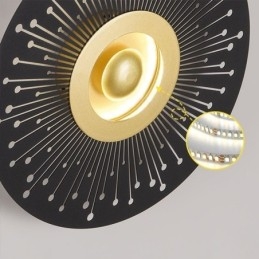 Wandleuchte Nordic Vollkupfer Hohle runde Wandleuchte