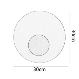 Nordic Wand Licht Schwarz Gold Runde Voll Kupfer Wand Leuchte