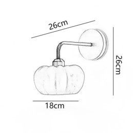 Kürbis Wandleuchte Japanische Retro Wandleuchter Lampe