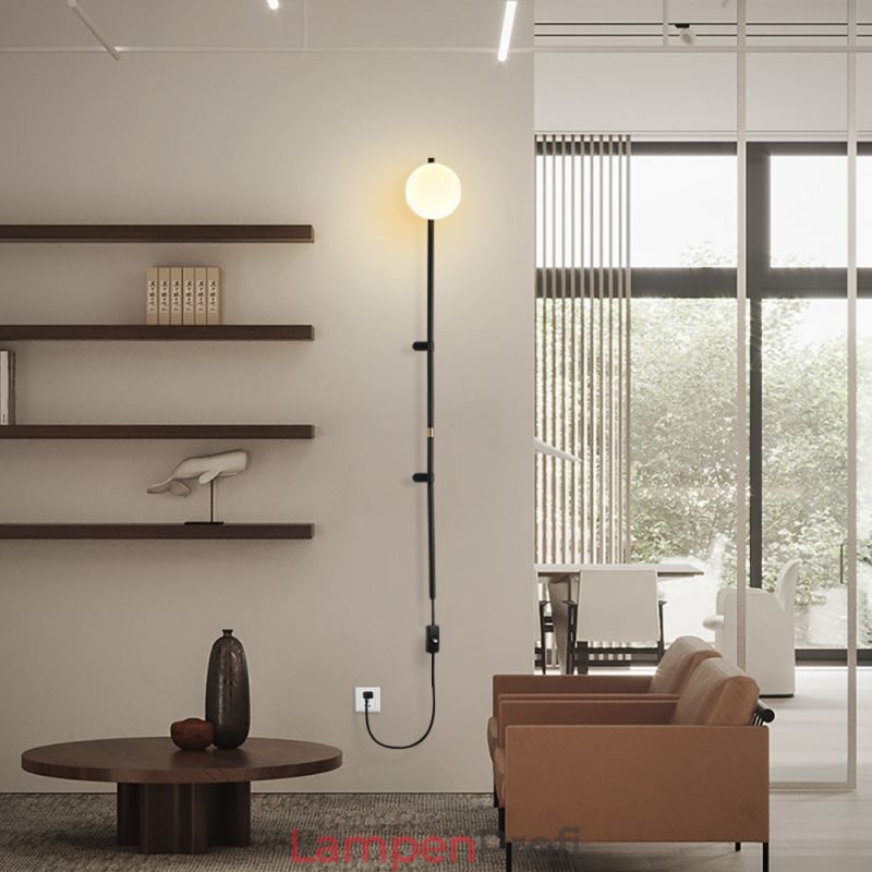 Globus Wandleuchte Beleuchtung Mid Century Magic Bean Wandlampe mit Stecker