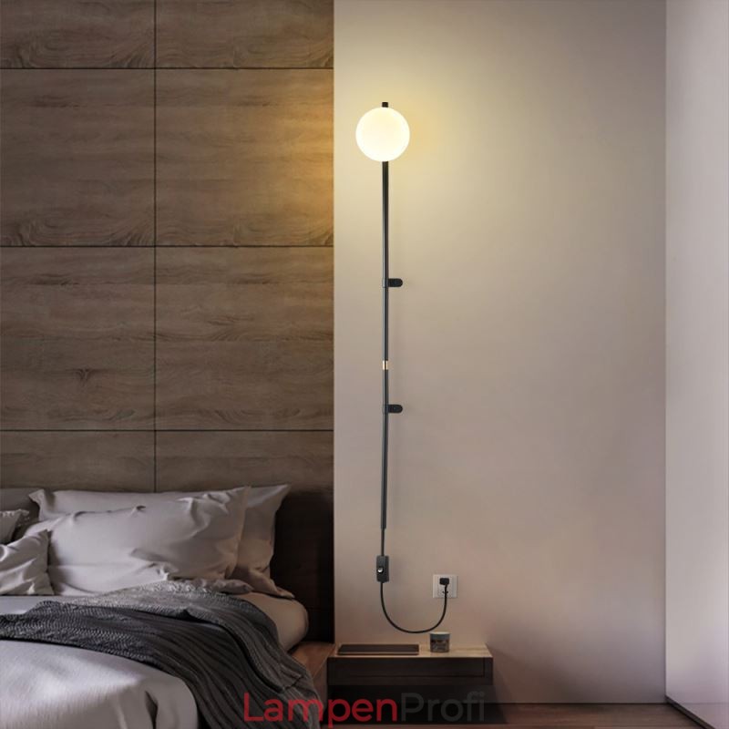 Globus Wandleuchte Beleuchtung Mid Century Magic Bean Wandlampe mit Stecker