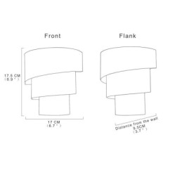 Moderne minimalistische Wandleuchte Spiral Cake Sconce Light Bedside