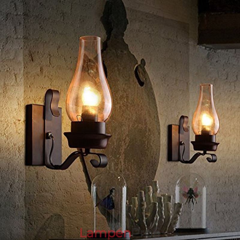Vintage Schmiedeeisen Wandlampe Einzellicht Wandleuchte Beleuchtung
