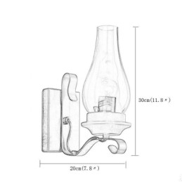 Vintage Schmiedeeisen Wandlampe Einzellicht Wandleuchte Beleuchtung