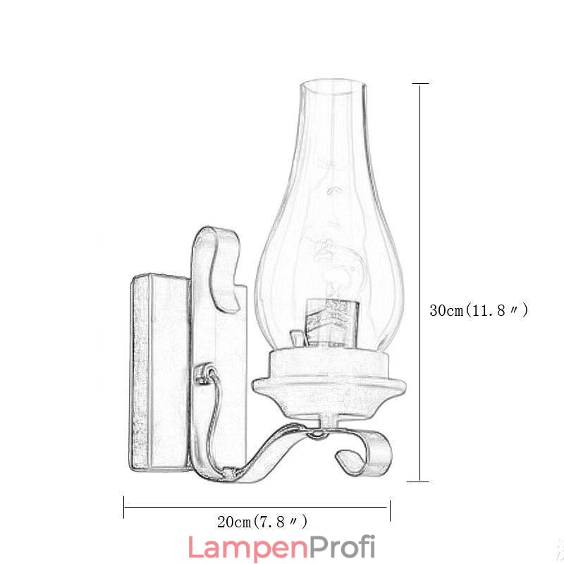 Vintage Schmiedeeisen Wandlampe Einzellicht Wandleuchte Beleuchtung