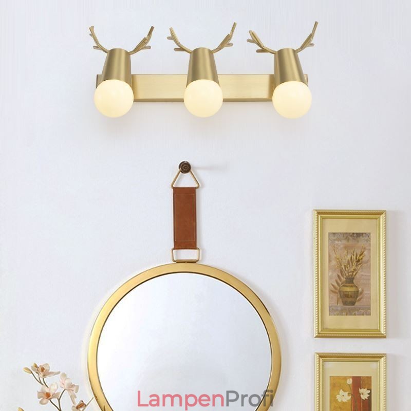 Nordische Messing Wandleuchte Spiegel Frontleuchte