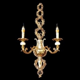 Europäische Wandleuchte Luxuriöse Blütenblatt Wandleuchte Jade Dekoration Lampe Nachttischbeleuchtung