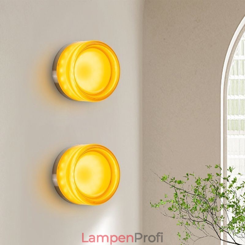 Wandleuchte Moderne minimalistische Acryl Einzelkopf Runde Schmiedeeisen kleine Wandleuchte