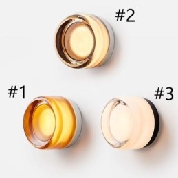 Wandleuchte Moderne minimalistische Acryl Einzelkopf Runde Schmiedeeisen kleine Wandleuchte