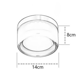 Wandleuchte Moderne minimalistische Acryl Einzelkopf Runde Schmiedeeisen kleine Wandleuchte