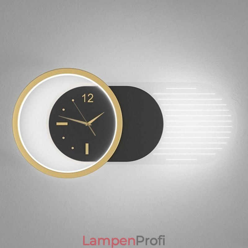 Wandleuchte Moderne minimalistische Acryl Schmiedeeisen Uhr Wandleuchte