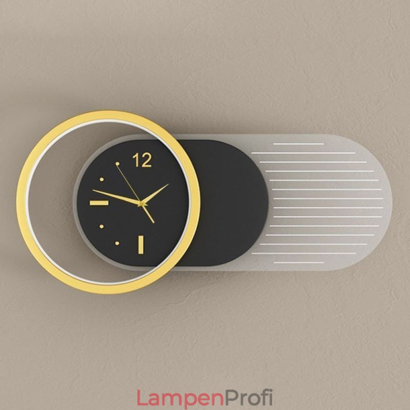 Wandleuchte Moderne minimalistische Acryl Schmiedeeisen Uhr Wandleuchte