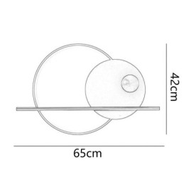 Wandleuchte Runde Garten Schmiedeeisen Wandleuchte
