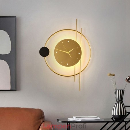 Uhr Wandleuchte Moderne Minimalistische Schmiedeeisen Wandleuchte Und Uhr Wandleuchte Moderne Minimalistische Schmiedeeisen Wandleuchte Und