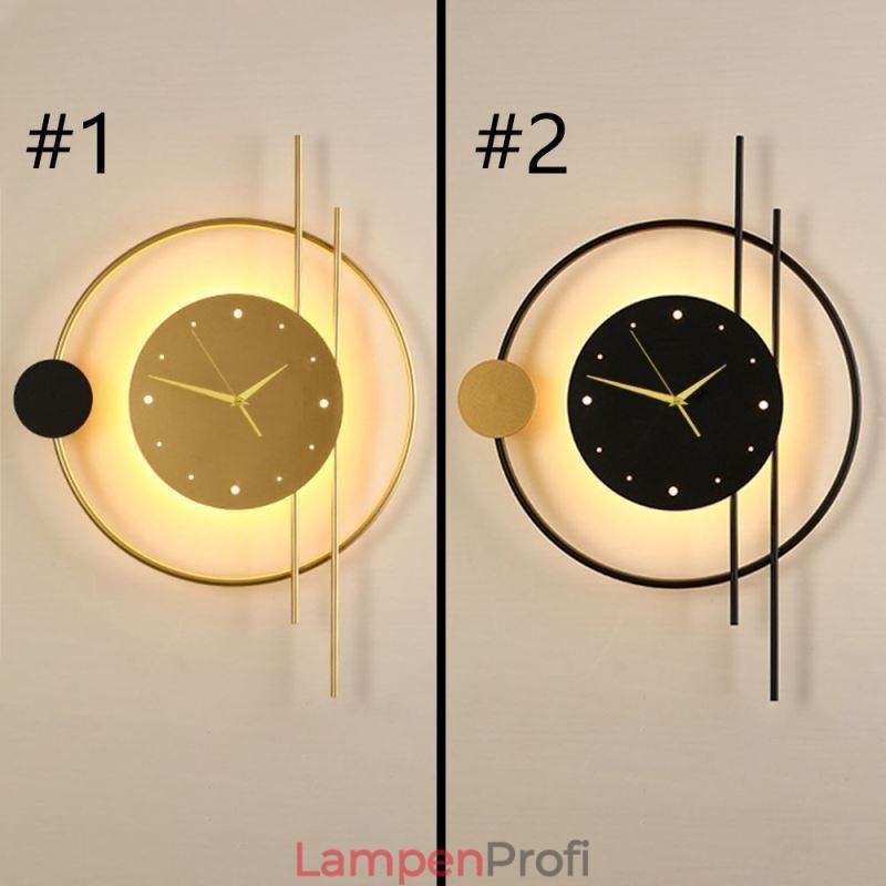 Uhr Wandleuchte Moderne Minimalistische Schmiedeeisen Wandleuchte Und