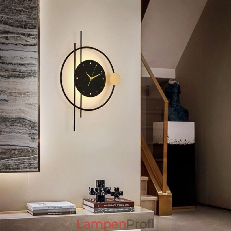 Uhr Wandleuchte Moderne Minimalistische Schmiedeeisen Wandleuchte Und