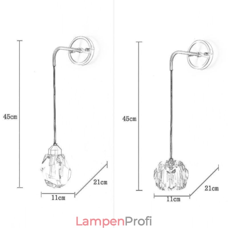 Moderne Wandleuchte Kreative Kristall Wandleuchte Lampe