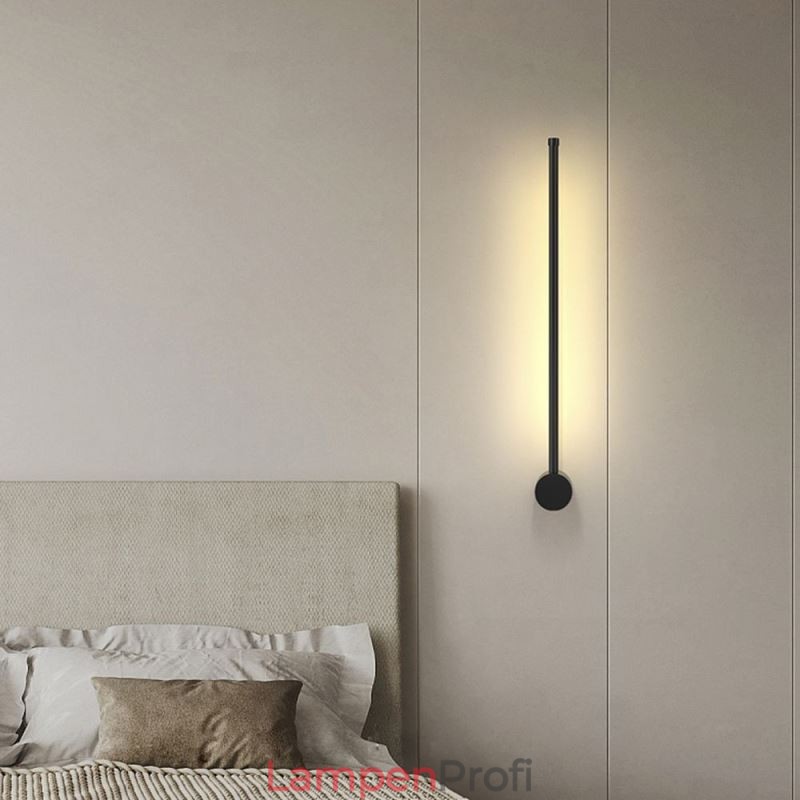 Moderne lange Wandlampe, Nachttischlampe