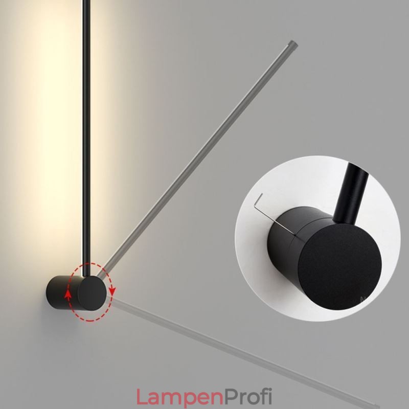 Moderne lange Wandlampe, Nachttischlampe