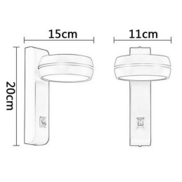 Schwenkbare Wandleuchte Moderne minimalistische Wandleuchte