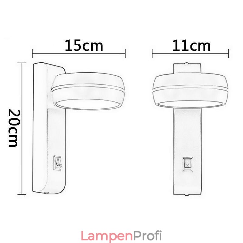 Schwenkbare Wandleuchte Moderne minimalistische Wandleuchte