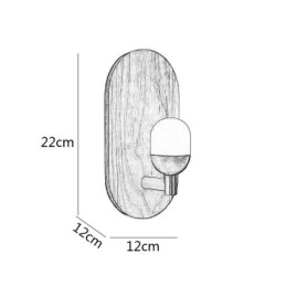 Dekoration Wand Holz Lampe Eingang Gang Lichter Nordic Nacht Wand Licht