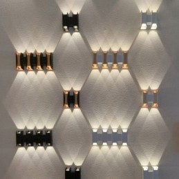 Wasserdichte Wandleuchte Modernes Aluminium Oberflächenmontiertes Gartenverandalicht