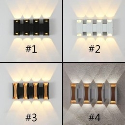 Wasserdichte Wandleuchte Modernes Aluminium Oberflächenmontiertes Gartenverandalicht