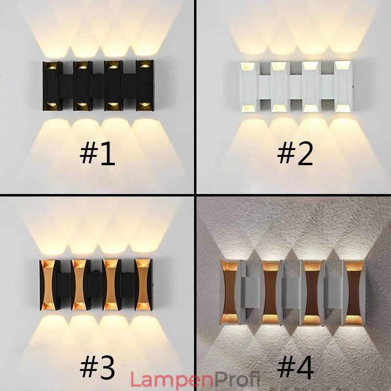 Wasserdichte Wandleuchte Modernes Aluminium Oberflächenmontiertes Gartenverandalicht