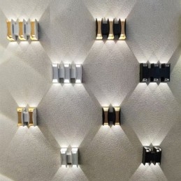 Wasserdichte Wandleuchte Modernes Aluminium Oberflächenmontiertes Gartenverandalicht