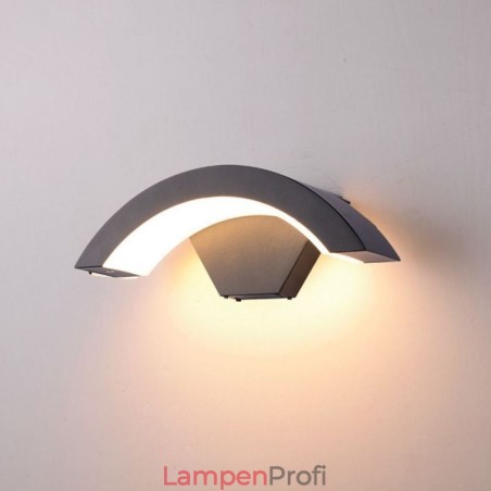 Minimalistische Aluminiumlampe Garten Wasserdichte Halbmond-Wandleuchte Minimalistische Aluminiumlampe Garten Wasserdichte Halbmond-Wandleuchte