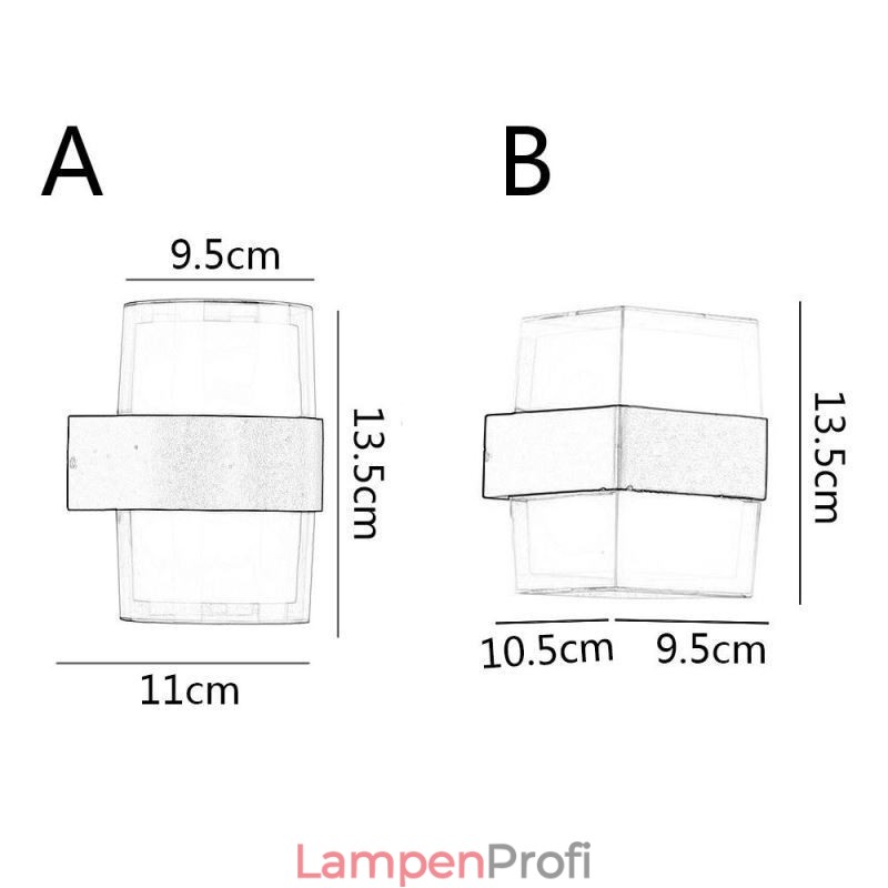 Acryl Minimalistische Wandleuchte Wasserdichte Wandleuchte Terrasse