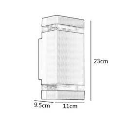 Einfache Aluminium Wand Lichter Wasserdichte Wand Lampe Hof Veranda