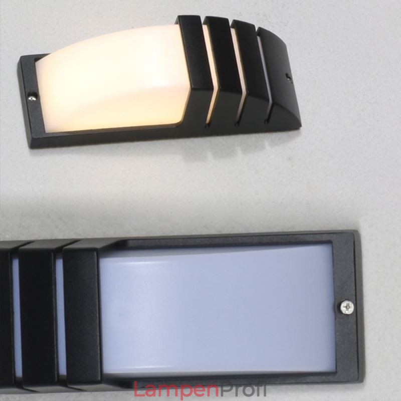 Wasserdichte Outdoor Veranda Licht Schwarz Aluminium Wand Lampe Garten Hof Licht