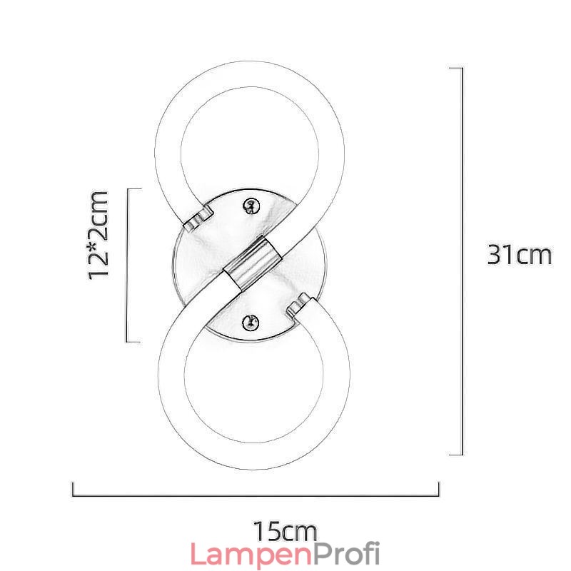 Zahlenleuchte Arabische Ziffer 8 Lampen