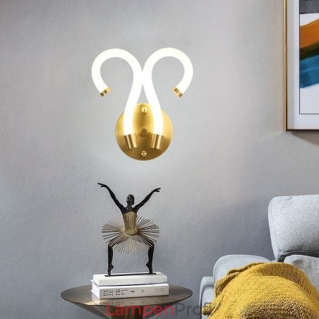 Moderne Wandleuchte Kreativität Wandleuchte Kupfer Schaf Horn 2 Lichter Moderne Wandleuchte Kreativität Wandleuchte Kupfer Schaf Horn 2 Lichter