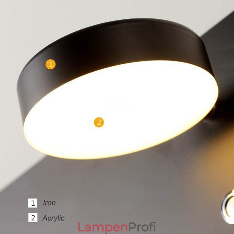 Drehbare Wandleuchte mit USB-Ladeanschluss
