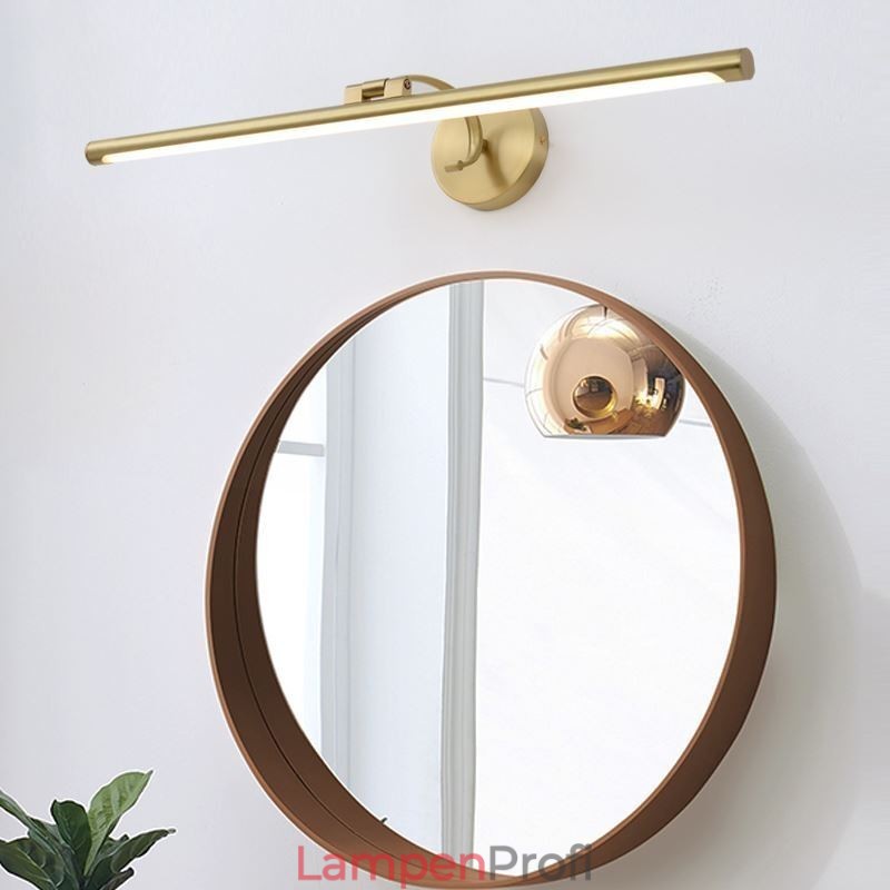 Nordische Spiegelfrontleuchte Messing Acryl Wandleuchte