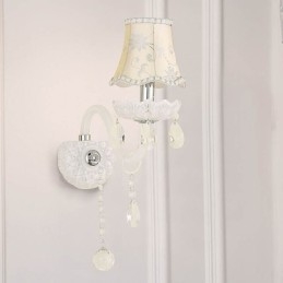 Klassische Kristallwandleuchte im europäischen Stil, elegante Wandleuchte