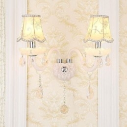 Klassische Kristallwandleuchte im europäischen Stil, elegante Wandleuchte