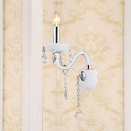 Klassische Kristallwandleuchte im europäischen Stil, elegante Wandleuchte