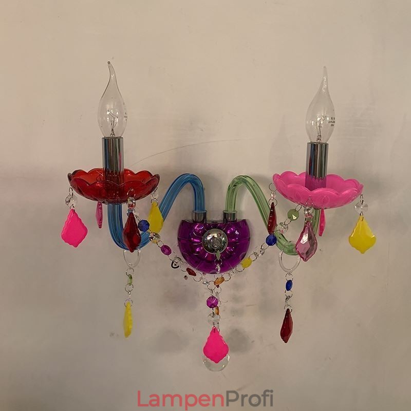 Bunte Kristall Wandleuchte Europäischen Zwei Licht Wand Licht Gang