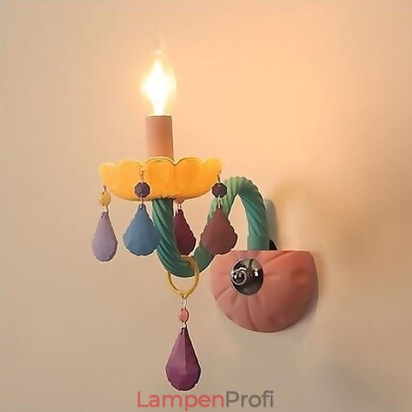 Europäische Kristall-Wandleuchte Macaron Bunte Wandleuchte Europäische Kristall-Wandleuchte Macaron Bunte Wandleuchte