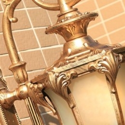 Europäische Retro Außenleuchte Wasserdicht Geschnitzte Wandleuchte Hof Korridor