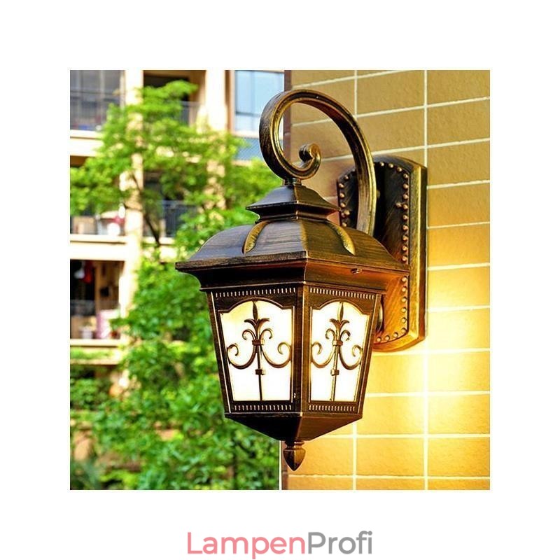 Europäische Retro Outdoor Wand Licht Wasserdichte Pfeil Blume Wand Leuchte
