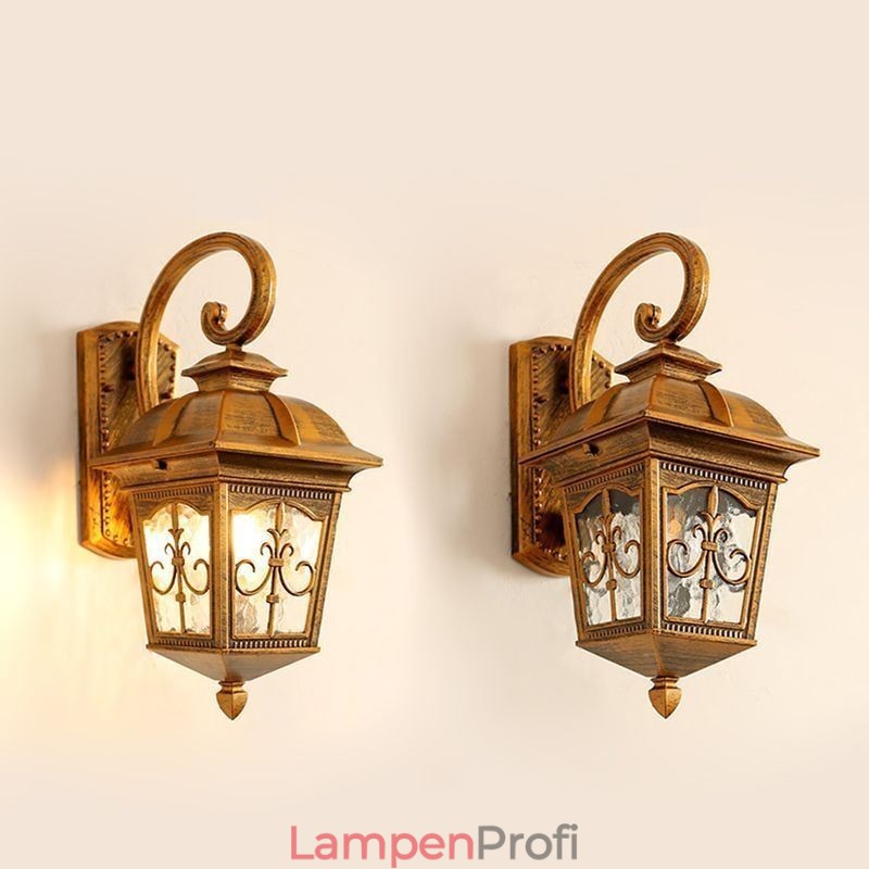 Europäische Retro Outdoor Wand Licht Wasserdichte Pfeil Blume Wand Leuchte